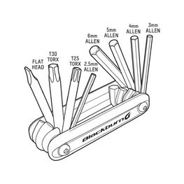 BLACKBURN Kolesarsko orodje - GRID 8 - črna