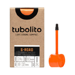 TUBOLITO zračnica - S-TUBO ROAD 700x18/28C - SV60 - oranžna