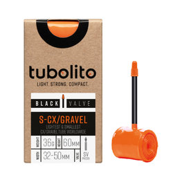 TUBOLITO zračnica - S-TUBO CX/GRAVEL BLACK - SV42 - oranžna