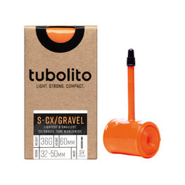 TUBOLITO zračnica - S-TUBO CX/GRAVEL BLACK - SV42 - oranžna