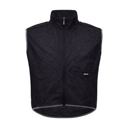 SANTINI Kolesarski brezrokavnik - HIGH VIS - črna
