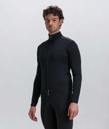 SANTINI Kolesarska  podaljšana jakna - ADAPT MULTI - črna