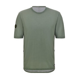 SANTINI Kolesarski dres s kratkimi rokavi - DELTA LINE - zelena