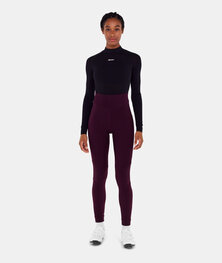 SANTINI Kolesarske dolge hlače brez naramnic - RTR - bordo