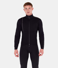 SANTINI Kolesarska  podaljšana jakna - VEGA - črna