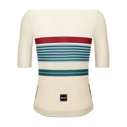 SANTINI Kolesarski dres s kratkimi rokavi - BENGAL EVO - slonovina