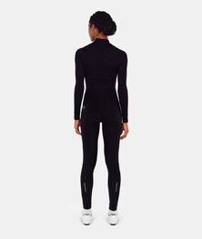 SANTINI Kolesarske dolge hlače brez naramnic - RTR - črna