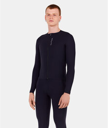 SANTINI Kolesarski dres z dolgimi rokavi poletni - UNICO - črna