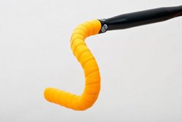 BIKERIBBON trak za krmilo - CORK GEL - rumena