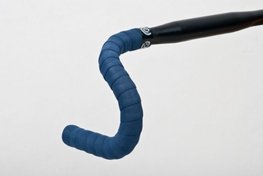 BIKERIBBON trak za krmilo - CORK GEL - modra