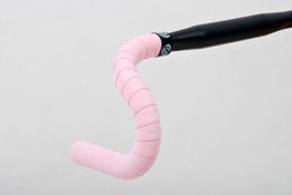 BIKERIBBON trak za krmilo - CORK GEL - rožnata