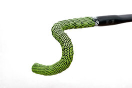 BIKERIBBON trak za krmilo - HEXAGON - rumena