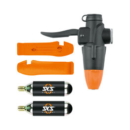 SKS dodatki za črpalke - TUBELESS HEAD SET - črna/oranžna