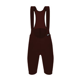 SANTINI Kolesarske kratke hlače z naramnicami - RTR - rjava