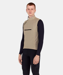 SANTINI Kolesarski brezrokavnik - ALPHA INSULATED - rjava