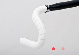 BIKERIBBON trak za krmilo - SPUGNA - bela