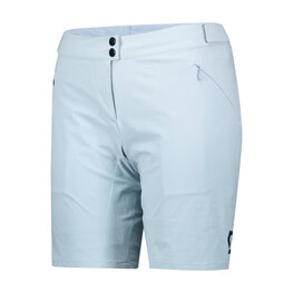 SCOTT Kolesarske kratke hlače brez naramnic - ENDURANCE LS/FIT W/PAD W - svetlo modra