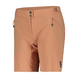 SCOTT Kolesarske kratke hlače brez naramnic - ENDURANCE LS/FIT W/PAD W - bež