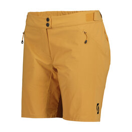 SCOTT Kolesarske kratke hlače brez naramnic - ENDURANCE LS/FIT W/PAD W - bež