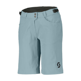 SCOTT Kolesarske kratke hlače brez naramnic - TRAIL FLOW W/PAD W - modra