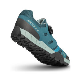 SCOTT Kolesarski čevlji - SPORT CRUS-R FLAT W - zelena/modra
