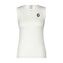 SCOTT Kolesarska  majica brez rokavov - UNDERWEAR CARBON W - bela