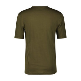 SCOTT Kolesarska  majica s kratkimi rokavi - COMMUTER MERINO - rjava