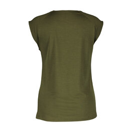 SCOTT Kolesarska  majica s kratkimi rokavi - DEFINED MERINO W - zelena