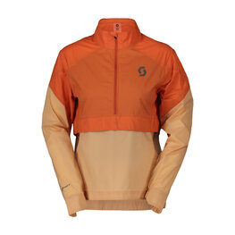 SCOTT Kolesarska  vetru odporna jakna - ENDURANCE ANORAK WB W - oranžna/bež