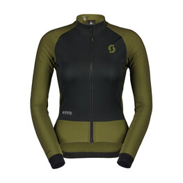 SCOTT Kolesarska  vetru odporna jakna - RC PRO WARM HYBRID GTX WS W - črna/zelena