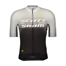 SCOTT Kolesarski dres s kratkimi rokavi - SRAM PRO - črna/bela