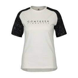 SCOTT Kolesarski dres s kratkimi rokavi - TRAIL CONTESSA SIGN. SS W - bela