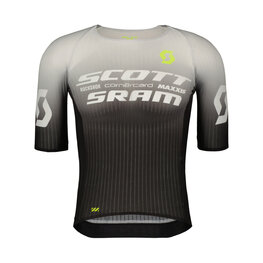 SCOTT Kolesarski dres s kratkimi rokavi - SRAM RACE - črna/bela