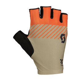 SCOTT Kolesarske rokavice s kratkimi prsti - RC TEAM SF - rdeča/bež/črna