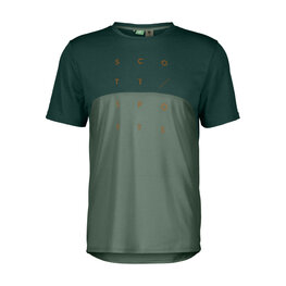 SCOTT Kolesarska  majica s kratkimi rokavi - TRAIL FLOW DRI SS - zelena