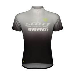 SCOTT Kolesarski dres s kratkimi rokavi - SCOTT-SRAM PRO - črna/bela