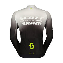 SCOTT Kolesarski dres z dolgimi rokavi poletni - SCOTT-SRAM PRO - črna/bela