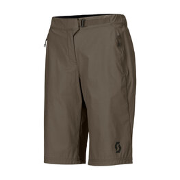 SCOTT Kolesarske kratke hlače brez naramnic - TRAIL VERTIC W/PAD W - zelena