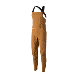 SCOTT Kolesarske dolge hlače z naramnicami - SCO BIB PANTS M'S TRAIL TUNED - rjava