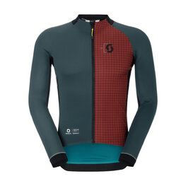 SCOTT Kolesarska  vetru odporna jakna - RC PRO WARM GTX WS-REMIX - zelena/rdeča