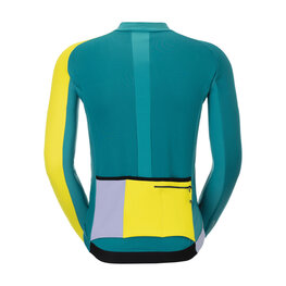 SCOTT Kolesarska  vetru odporna jakna - RC PRO WARM GTX WS-REMIX - zelena/vijolična/rumena