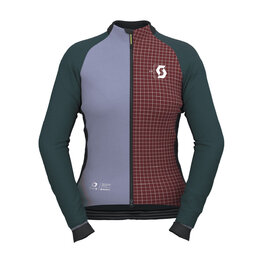 SCOTT Kolesarska  vetru odporna jakna - RC PRO WARM GTX WS-REMIX W - zelena/rdeča/siva