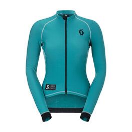 SCOTT Kolesarski dres z dolgimi rokavi zimski - RC PRO WARM REMIX W - zelena