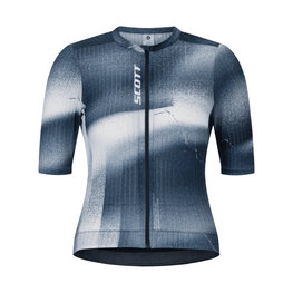 SCOTT Kolesarski dres s kratkimi rokavi - PRO SL W - modra/bela