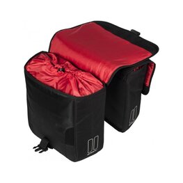 BASIL Kolesarska  torba - SPORT DESIGN-DOUBLE BAG - črna