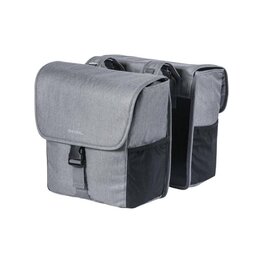 BASIL Kolesarska  torba - GO DOUBLE BAG - siva
