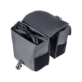 BASIL Kolesarska  torba - GO DOUBLE BAG - siva