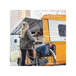 BASIL Kolesarska  torba - FORTE BOUBLE BAG - modra