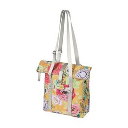 BASIL Kolesarska  torba - BLOOM SHOPPER - rumena/rdeča