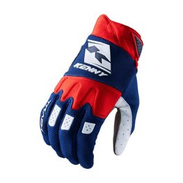KENNY Kolesarske  rokavice z dolgimi prsti - GLOVES TRACK - rdeča/modra